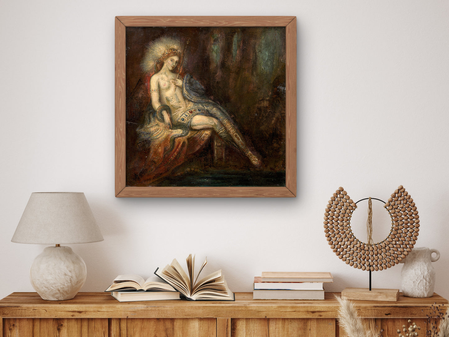 Goddess on a Rock by Gustave Moreau, Wall Art Print, Fine Art Reproduction, Museum Quality Decor, Poster