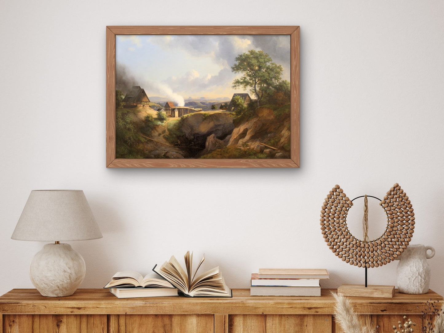 Landscape at Maxen by Ernst Ferdinand Oehme 1825, Wall Art Print, Fine Art Reproduction, Museum Quality Decor, Poster
