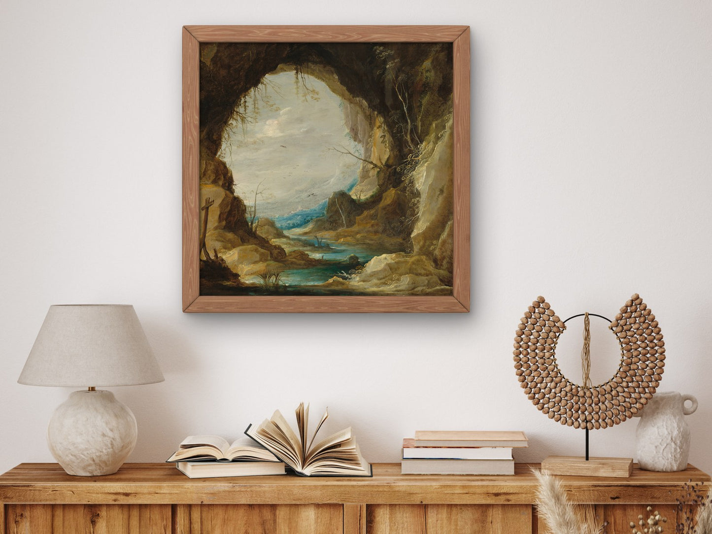 Vista from a Grotto by David Teniers the Younger 1630, Wall Art Print, Fine Art Reproduction, Museum Quality Decor, Poster