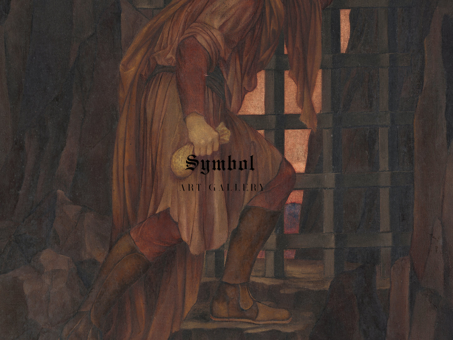 The Barred Gate by Evelyn De Morgan 1914, Wall Art Print, Fine Art Reproduction, Museum Quality Decor, Poster