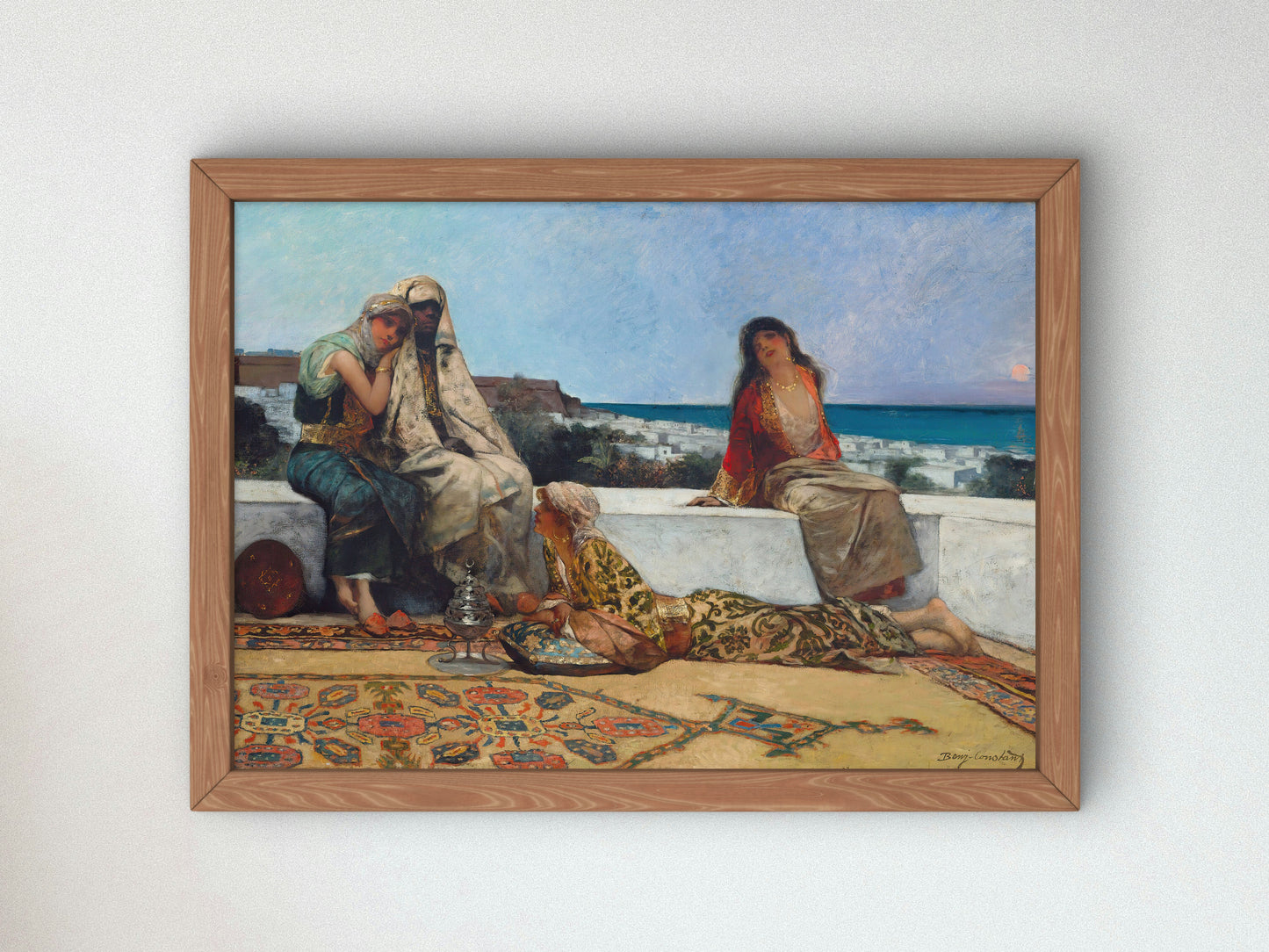 Twilight Hours by Jean Joseph Benjamin Constant 1884, Wall Art Print, Fine Art Reproduction, Museum Quality Decor, Poster