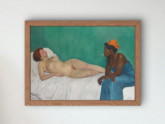 The White and the Black by Félix Vallotton 1913, Wall Art Print, Fine Art Reproduction, Museum Quality Decor, Poster