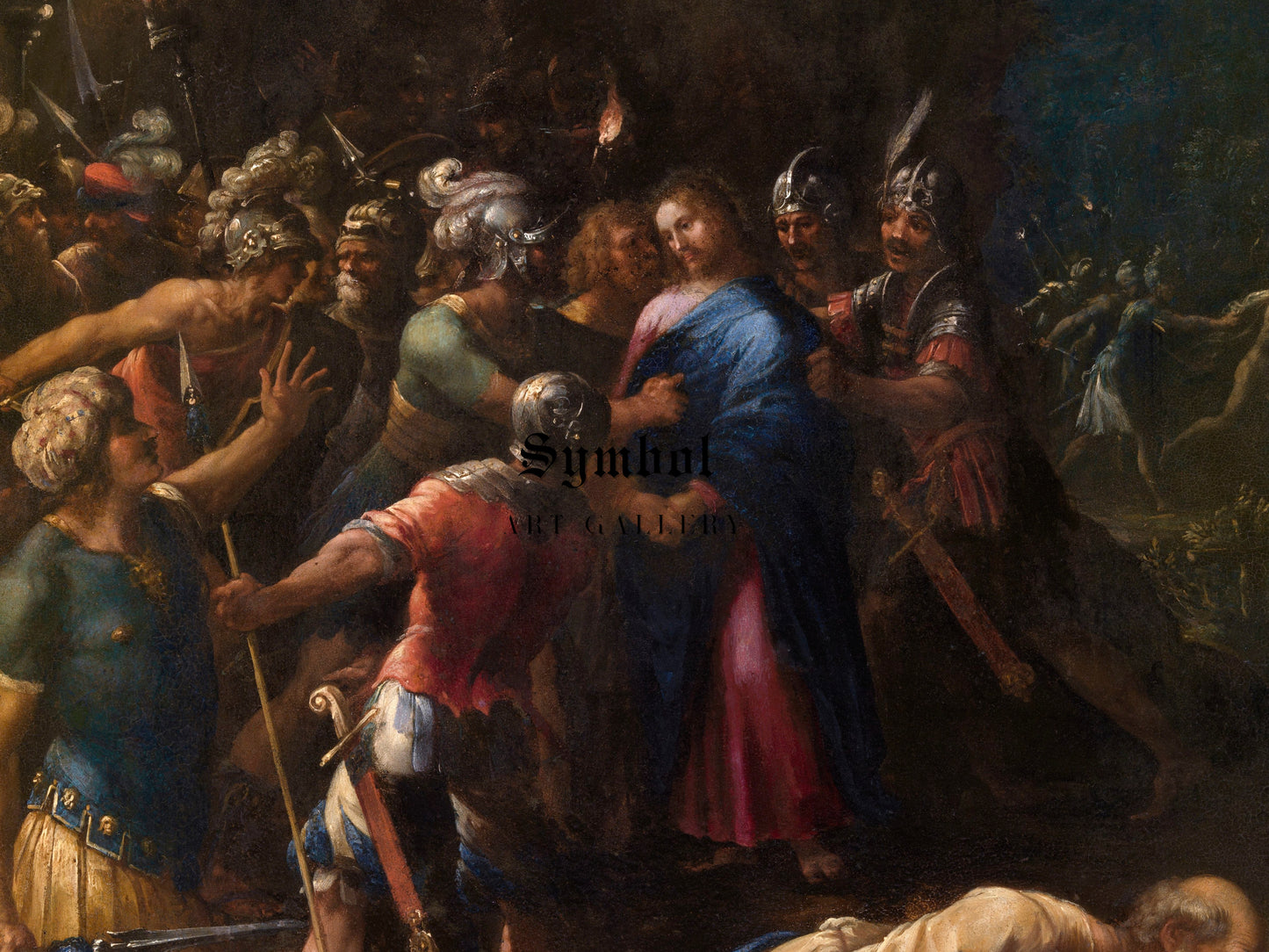 The Kiss of Judas by Hans Rottenhammer, Wall Art Print, Fine Art Reproduction, Museum Quality Decor, Poster