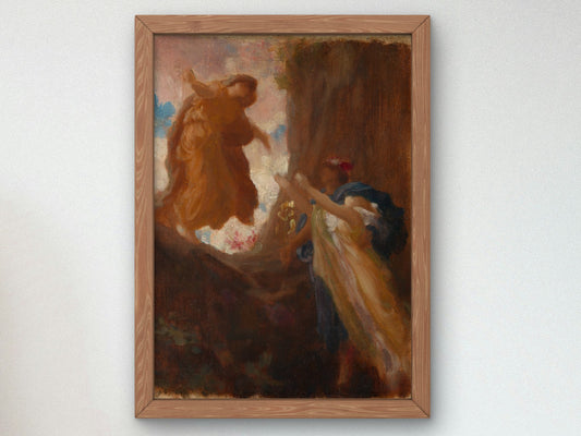 The Return of Persephone by Frederic Leighton 1890, Wall Art Print, Fine Art Reproduction, Museum Quality Decor, Poster