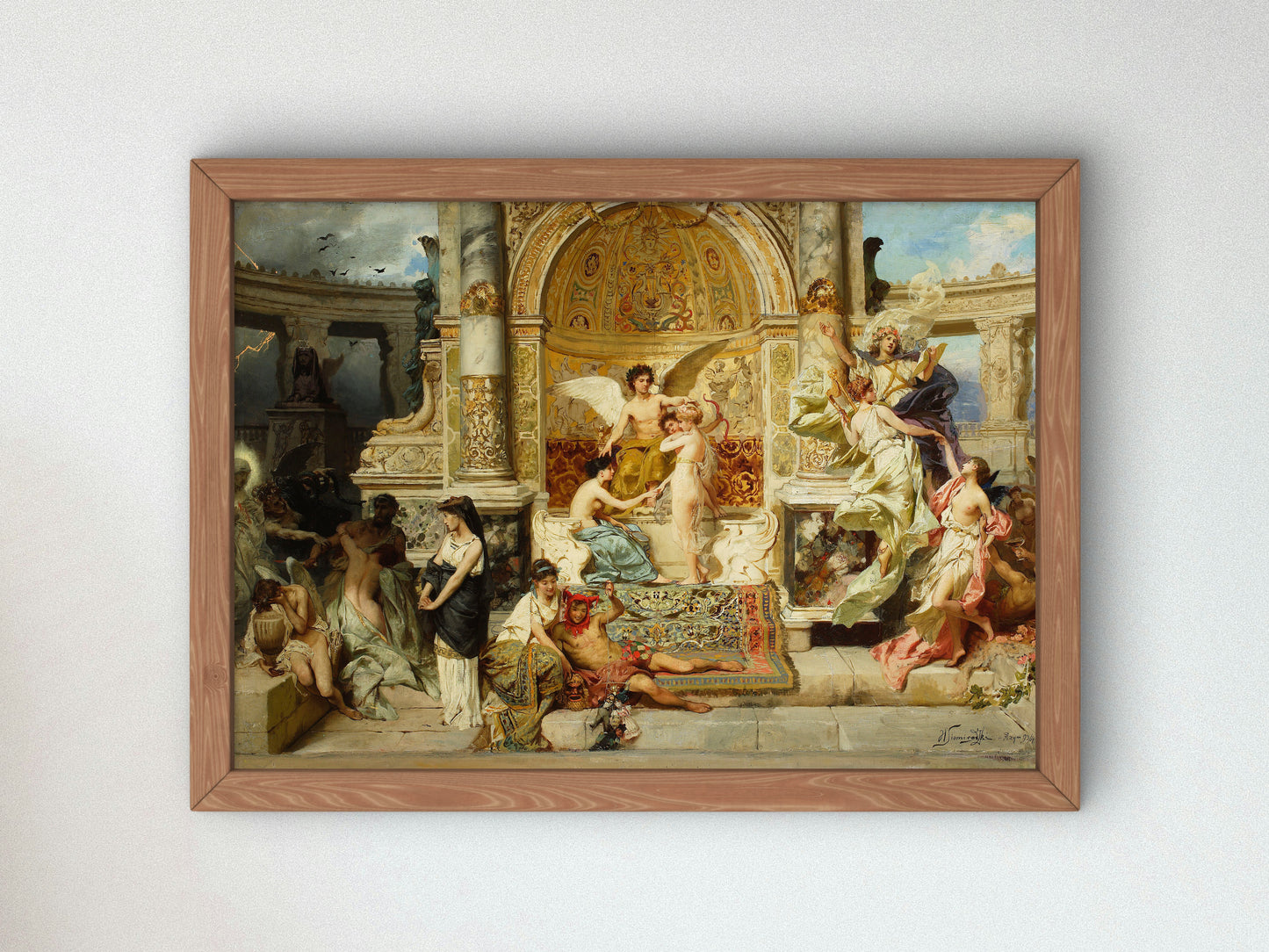 Curtain for the City Theatre in Kraków by Henryk Siemiradzki 1893, Wall Art Print, Fine Art Reproduction, Museum Quality Decor, Poster
