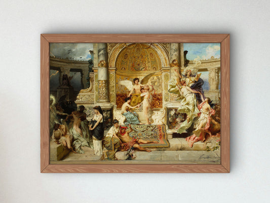 Curtain for the City Theatre in Kraków by Henryk Siemiradzki 1893, Wall Art Print, Fine Art Reproduction, Museum Quality Decor, Poster