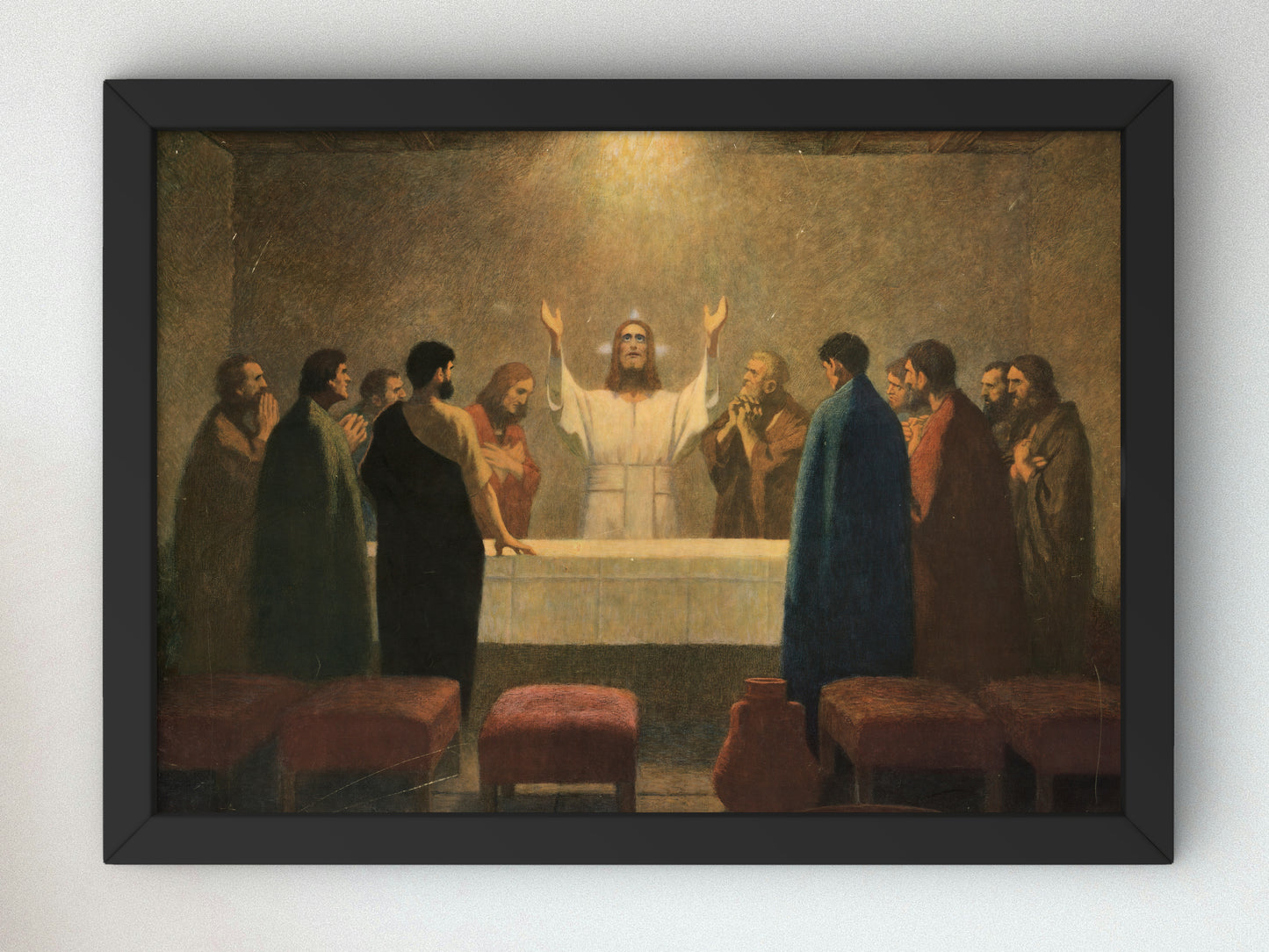 The Lord's Supper by Gebhard Fugel 1937, Wall Art Print, Fine Art Reproduction, Museum Quality Decor, Poster
