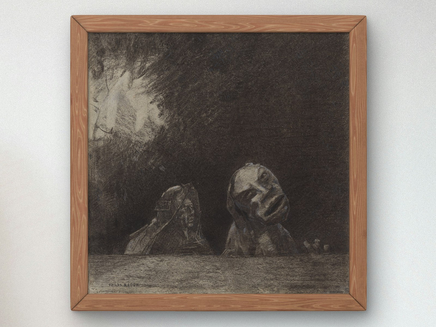 Quasimodo by Odilon Redon 1875, Wall Art Print, Fine Art Reproduction, Museum Quality Decor, Poster