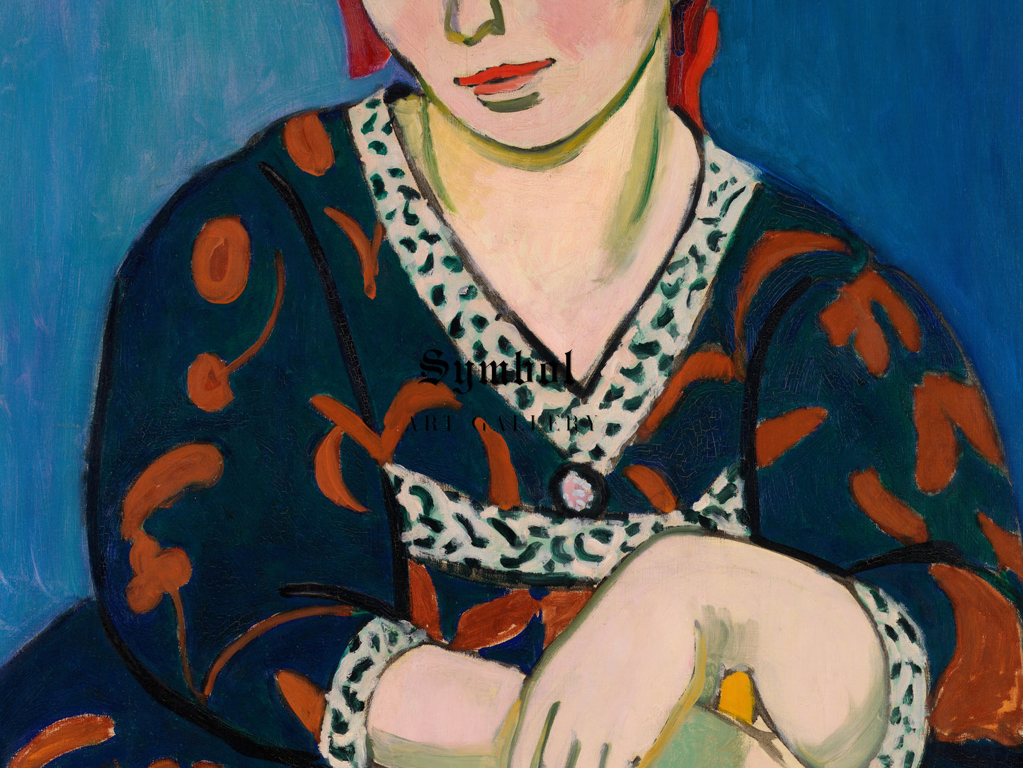 Red Madras Headdress by Henri Matisse 1907, Wall Art Print, Fine Art Reproduction, Museum Quality Decor, Poster