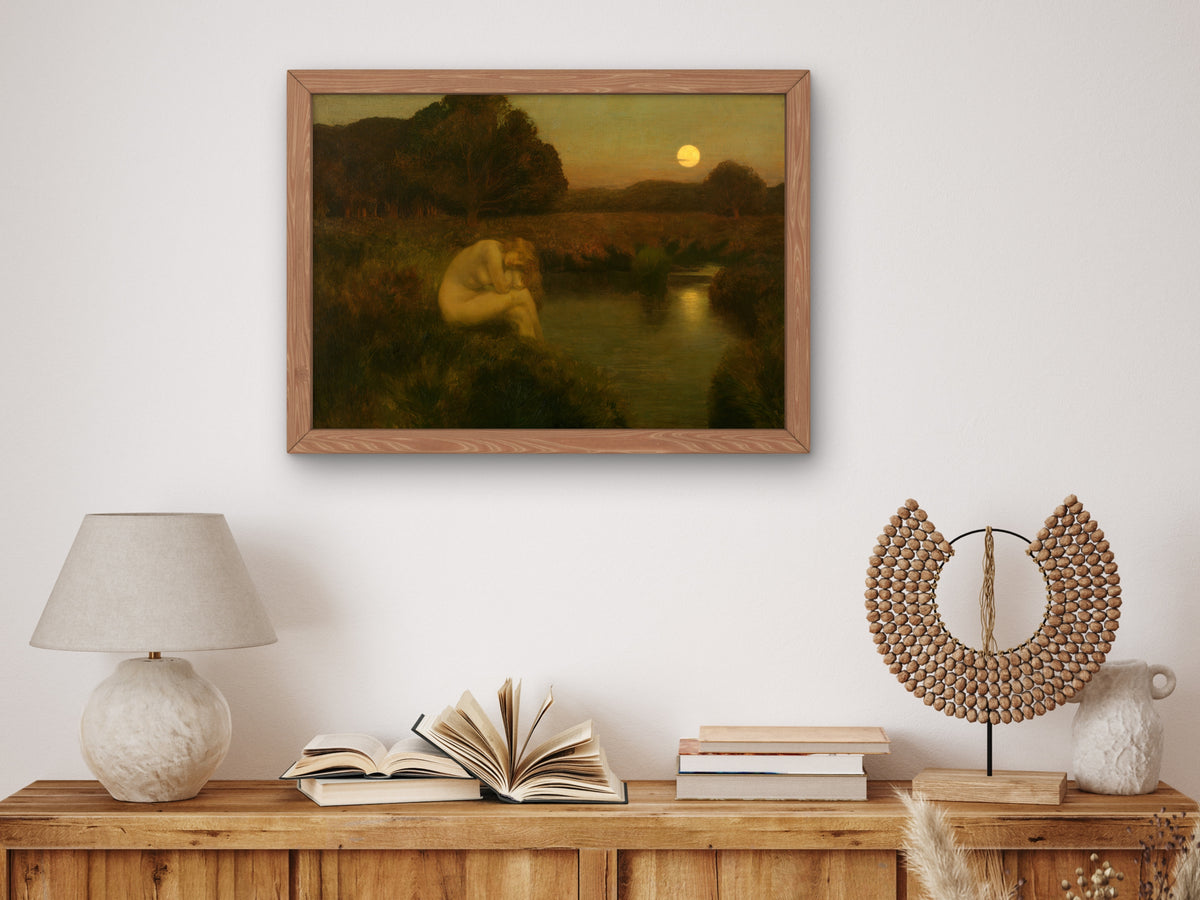 At Nightfall by Émile René Ménard, Wall Art Print, Fine Art Reproduction, Museum Quality Decor, Poster