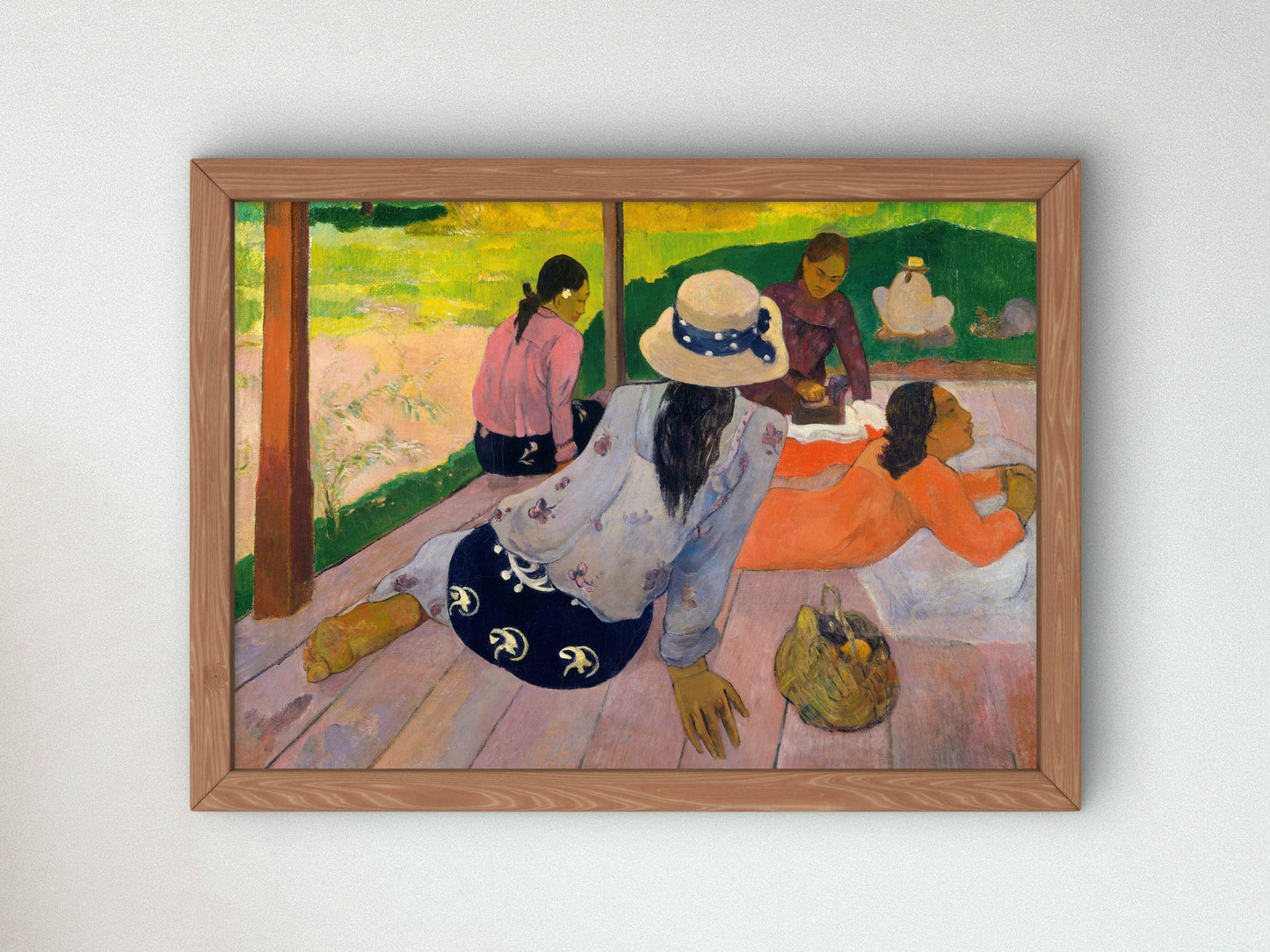 The Siesta by Paul Gauguin 1893, Wall Art Print, Fine Art Reproduction, Museum Quality Decor, Poster