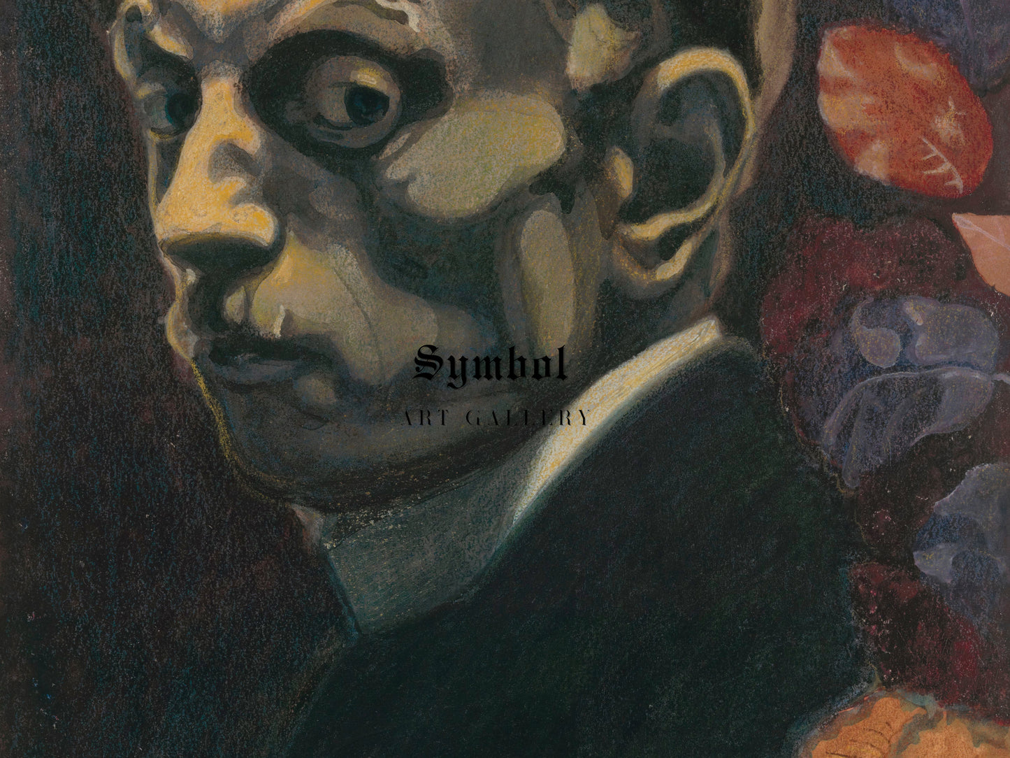 Self Portrait by Léon Spilliaert 1915, Wall Art Print, Fine Art Reproduction, Museum Quality Decor, Poster