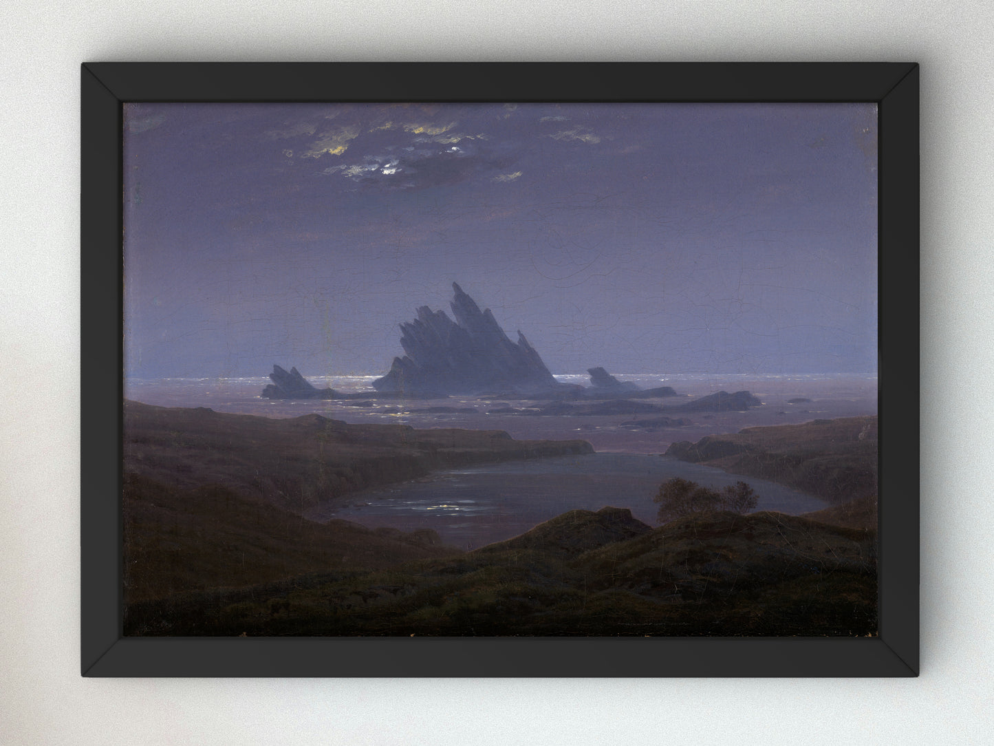 Felsenriff am Meeresstrand by Caspar David Friedrich 1824, Wall Art Print, Fine Art Reproduction, Museum Quality Decor, Poster