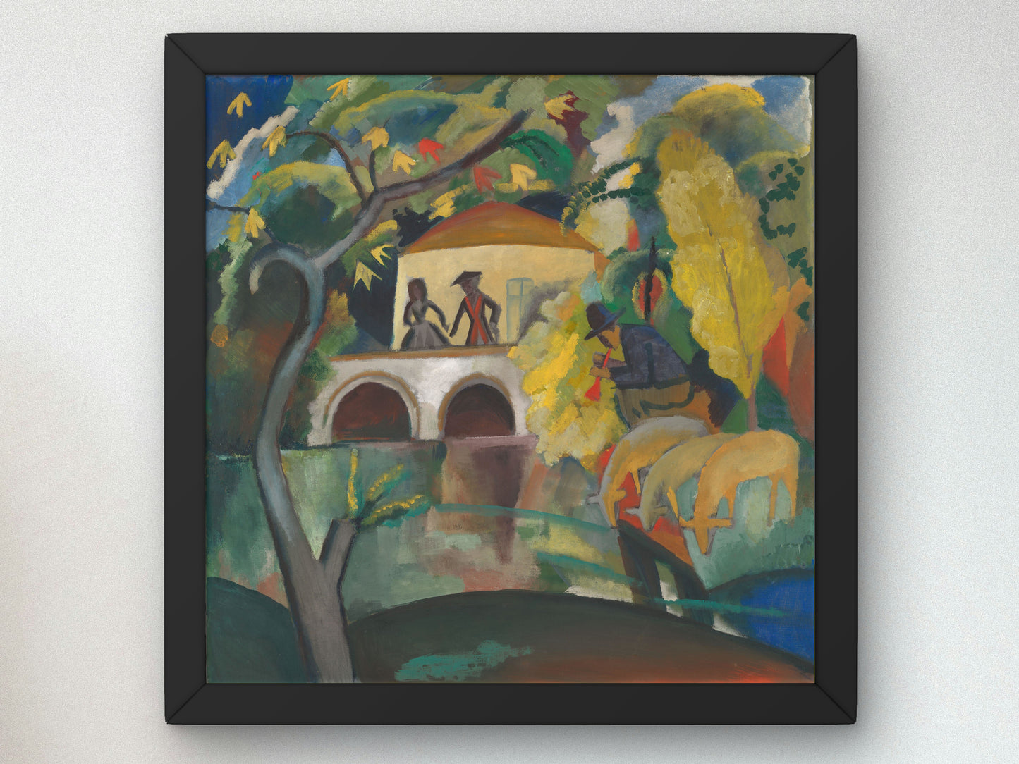 Rococo by August Macke 1912, Wall Art Print, Fine Art Reproduction, Museum Quality Decor, Poster
