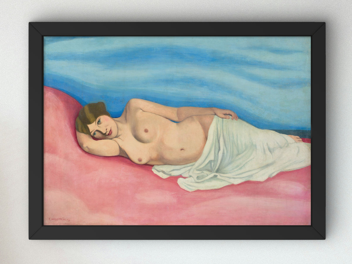 Reclining Woman by Félix Vallotton 1913, Wall Art Print, Fine Art Reproduction, Museum Quality Decor, Poster