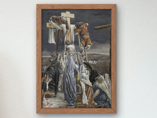 The Descent from the Cross by James Tissot 1886, Wall Art Print, Fine Art Reproduction, Museum Quality Decor, Poster