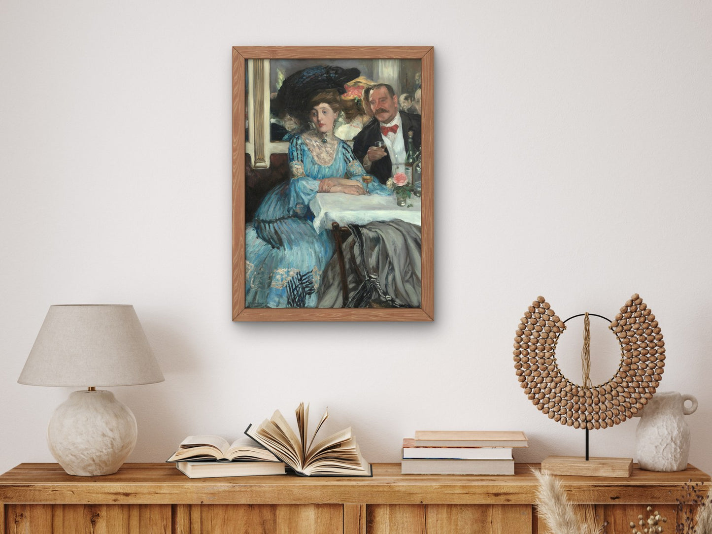 At Mouquin's by William Glackens 1905, Wall Art Print, Fine Art Reproduction, Museum Quality Decor, Poster