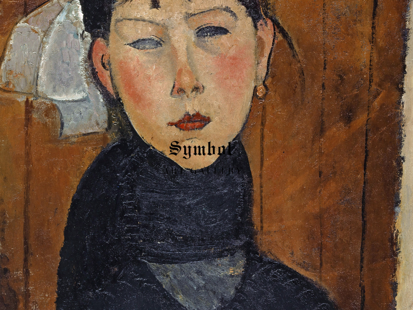 Marie, Daughter of the People by Amedeo Modigliani 1918, Wall Art Print, Fine Art Reproduction, Museum Quality Decor, Poster