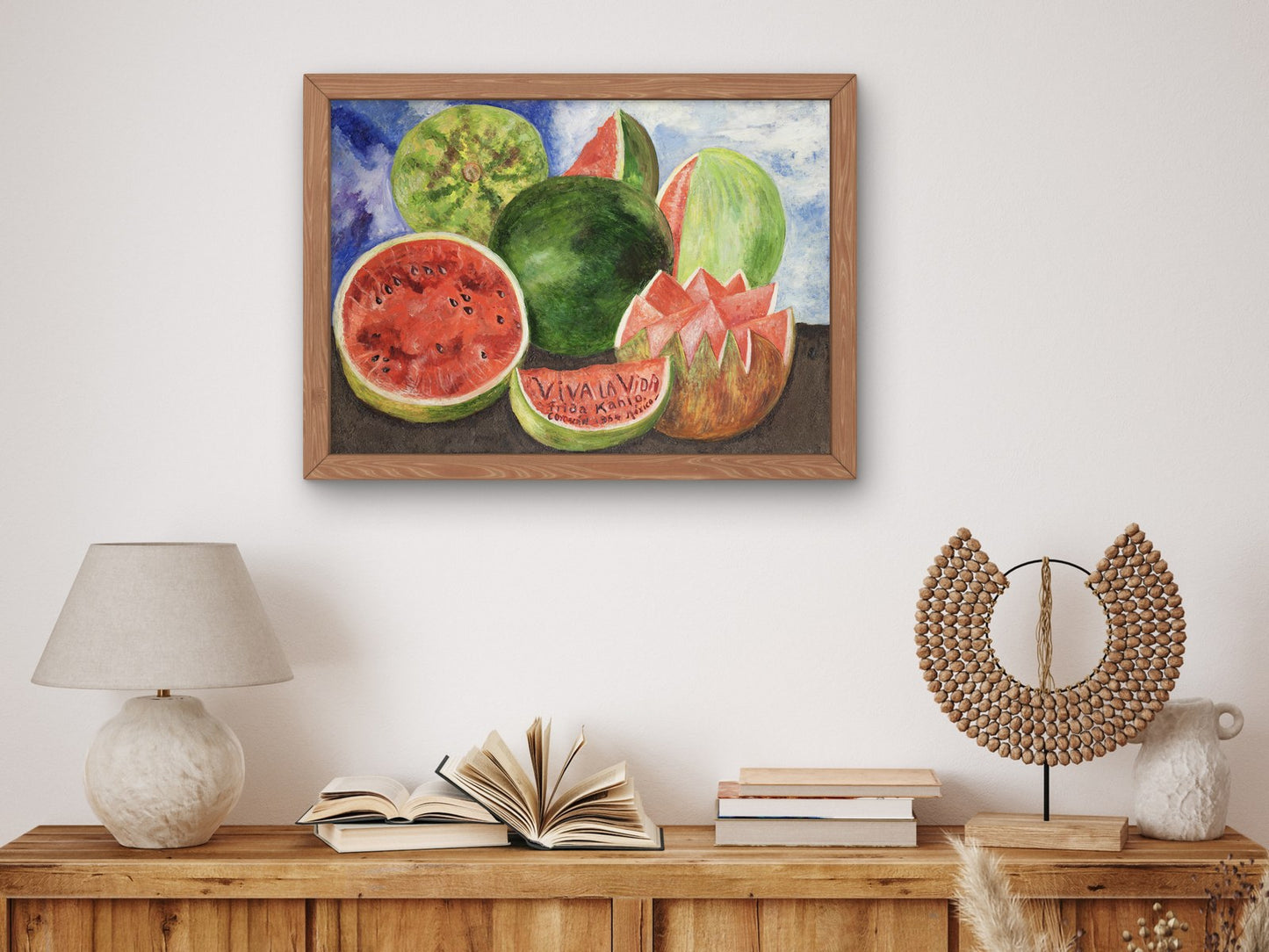 Viva la Vida by Frida Kahlo 1954, Wall Art Print, Fine Art Reproduction, Museum Quality Decor, Poster