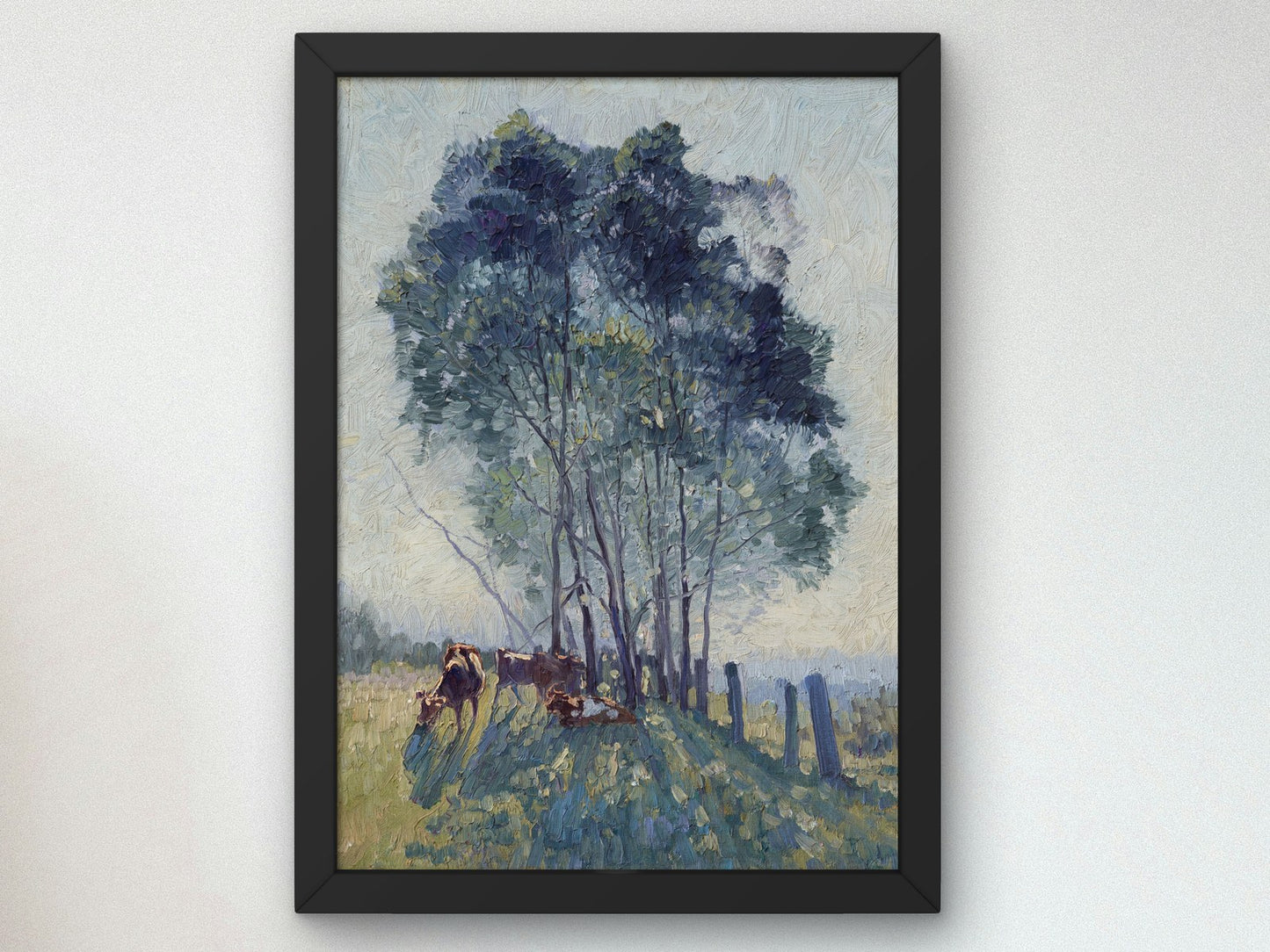 The Wattles by Elioth Gruner 1919, Wall Art Print, Fine Art Reproduction, Museum Quality Decor, Poster