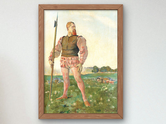 The Angry Warrior by Ferdinand Hodler 1910, Wall Art Print, Fine Art Reproduction, Museum Quality Decor, Poster