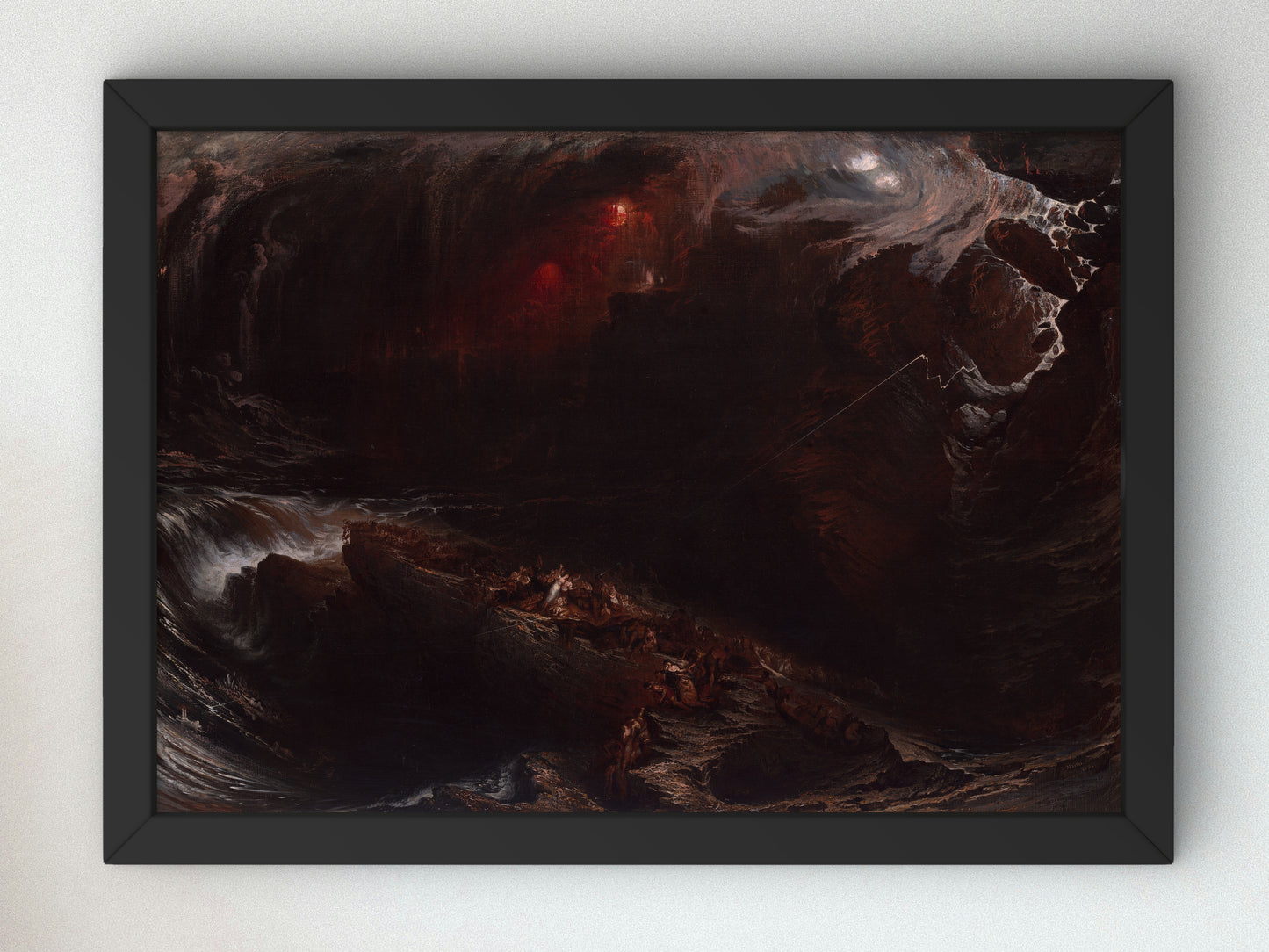 The Deluge by John Martin 1834, Wall Art Print, Fine Art Reproduction, Museum Quality Decor, Poster