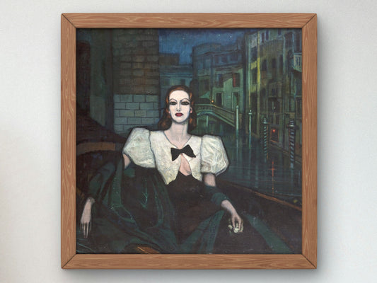 Miss Joan Crawford by Federico Beltrán Masses 1932, Wall Art Print, Fine Art Reproduction, Museum Quality Decor, Poster