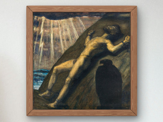 Prometheus by Franz von Stuck 1926, Wall Art Print, Fine Art Reproduction, Museum Quality Decor, Poster