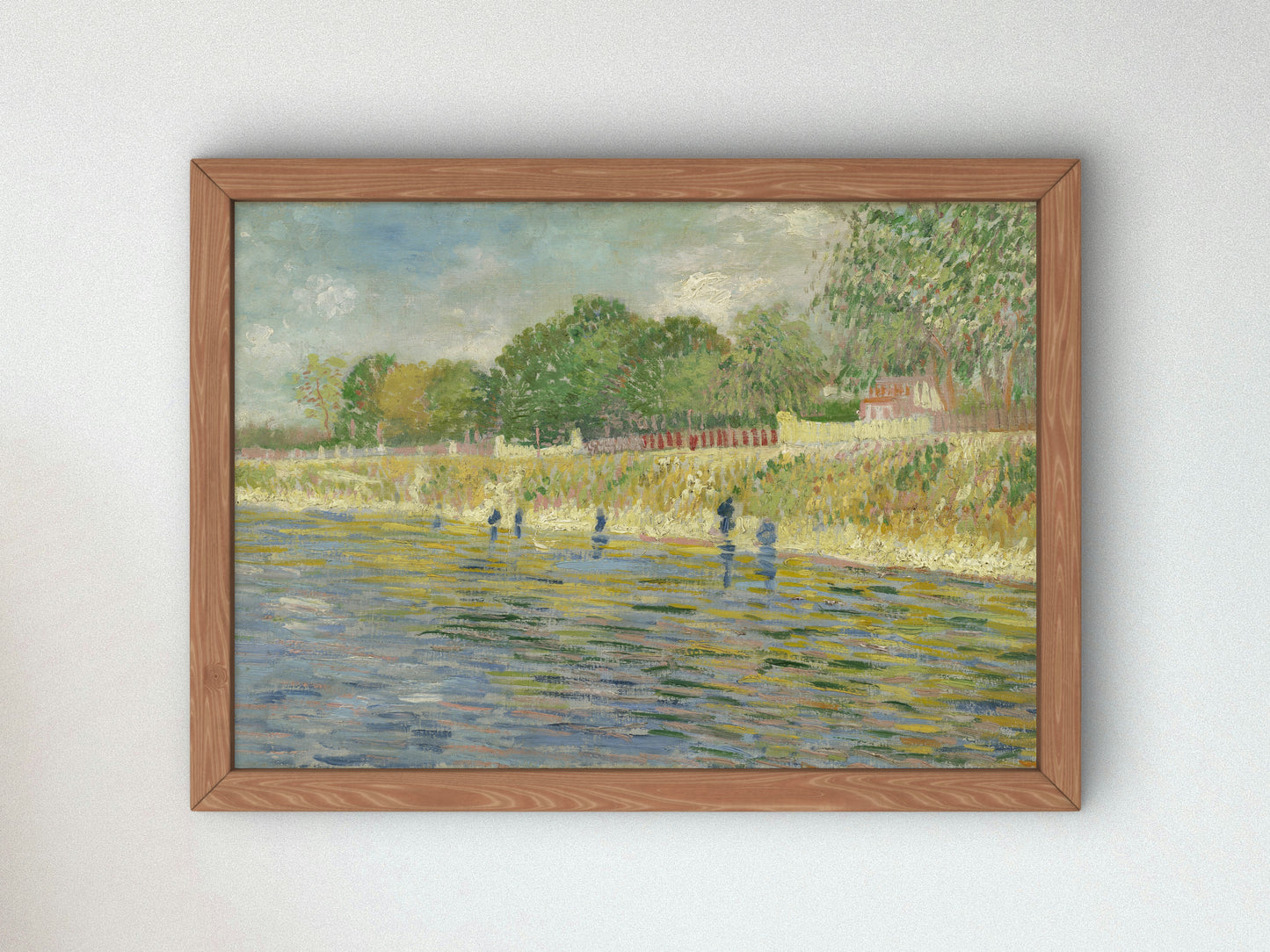 Bank of the Seine by Vincent van Gogh 1887, Wall Art Print, Fine Art Reproduction, Museum Quality Decor, Poster