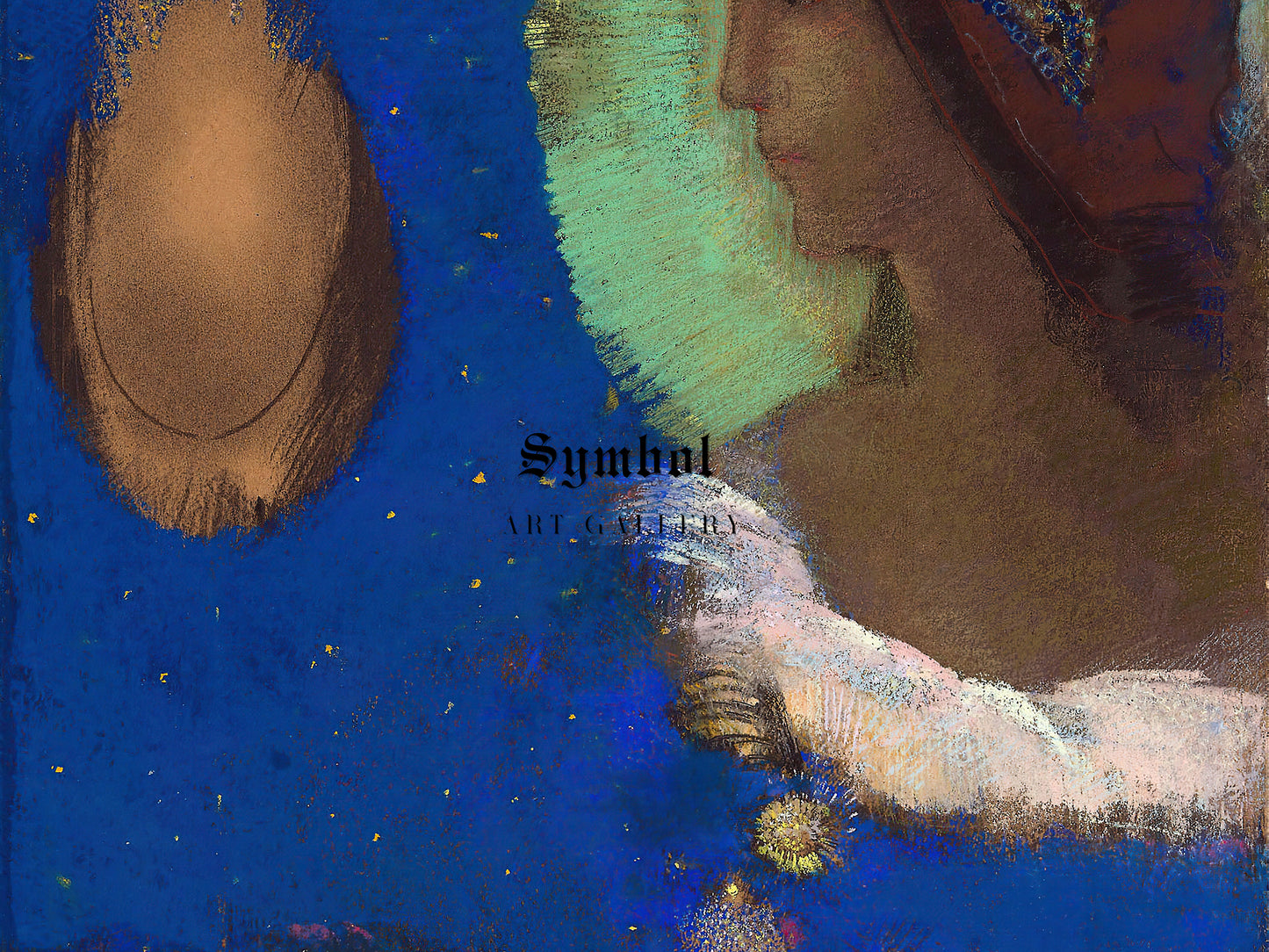 Sita by Odilon Redon 1890, Wall Art Print, Fine Art Reproduction, Museum Quality Decor, Poster