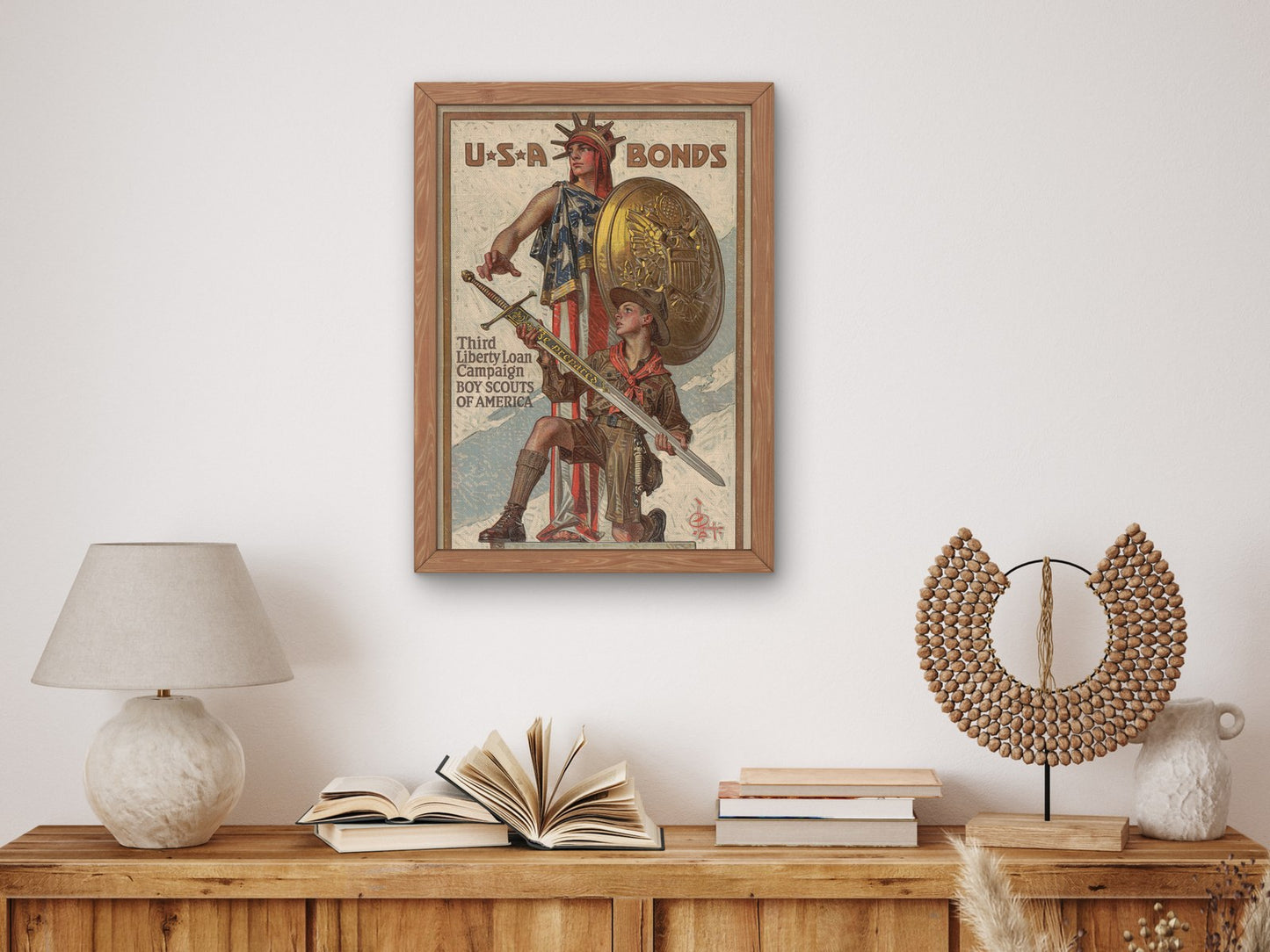 Weapons for Liberty by Joseph Christian Leyendecker 1918, Wall Art Print, Fine Art Reproduction, Museum Quality Decor, Poster
