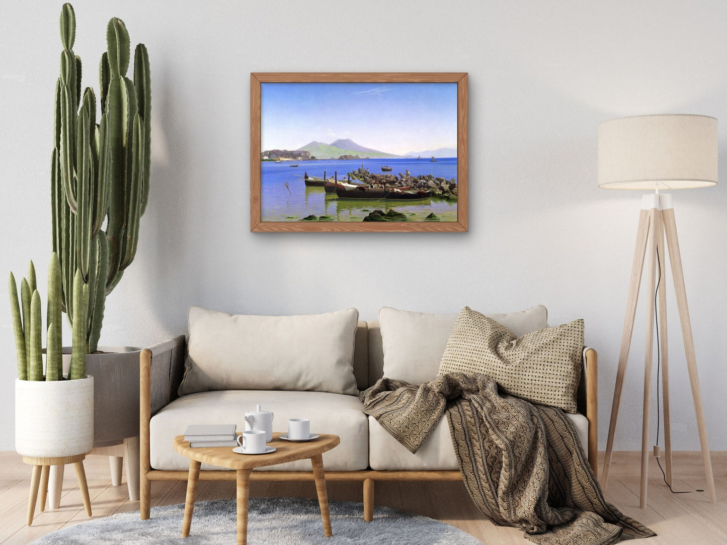 Bay of Naples by Christen Købke 1843, Wall Art Print, Fine Art Reproduction, Museum Quality Decor, Poster