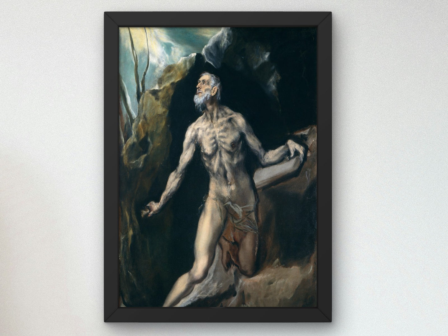 Saint Jerome by El Greco 1610, Wall Art Print, Fine Art Reproduction, Museum Quality Decor, Poster