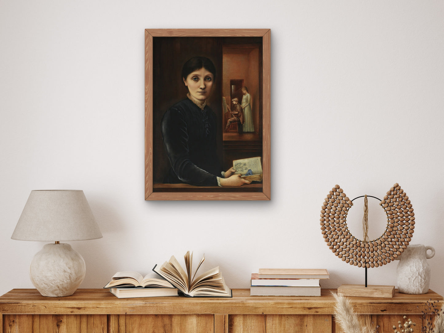 Portrait of Georgiana by Edward Coley Burne Jones 1870, Wall Art Print, Fine Art Reproduction, Museum Quality Decor, Poster