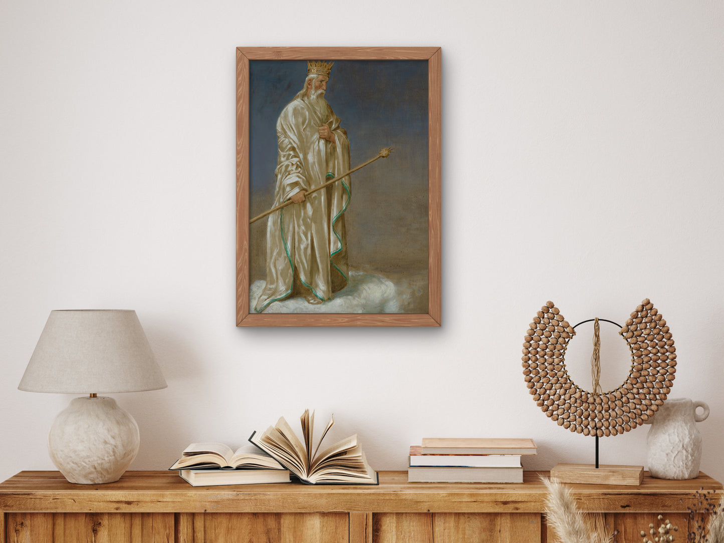 January Ice King by Hans Thoma 1906, Wall Art Print, Fine Art Reproduction, Museum Quality Decor, Poster