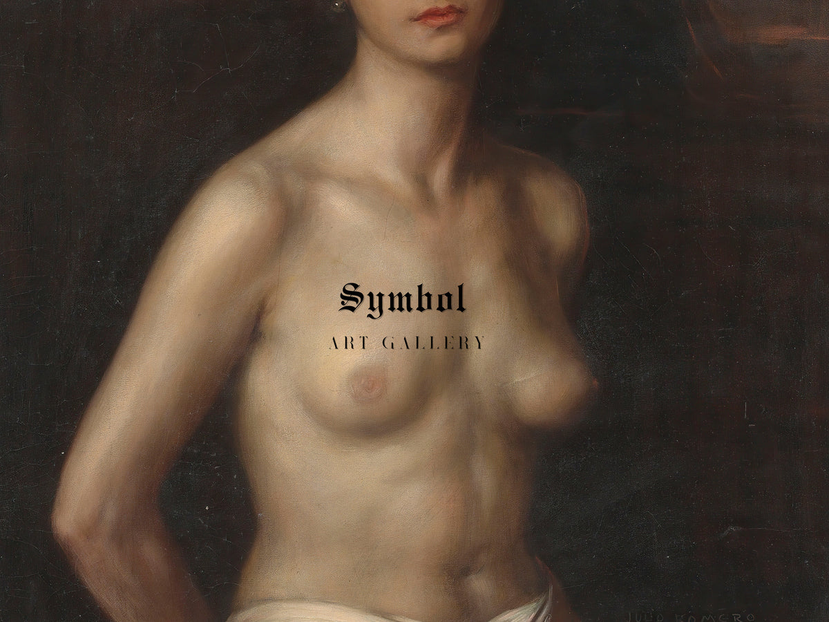 The Slave by Julio Romero de Torres 1925, Wall Art Print, Fine Art Reproduction, Museum Quality Decor, Poster