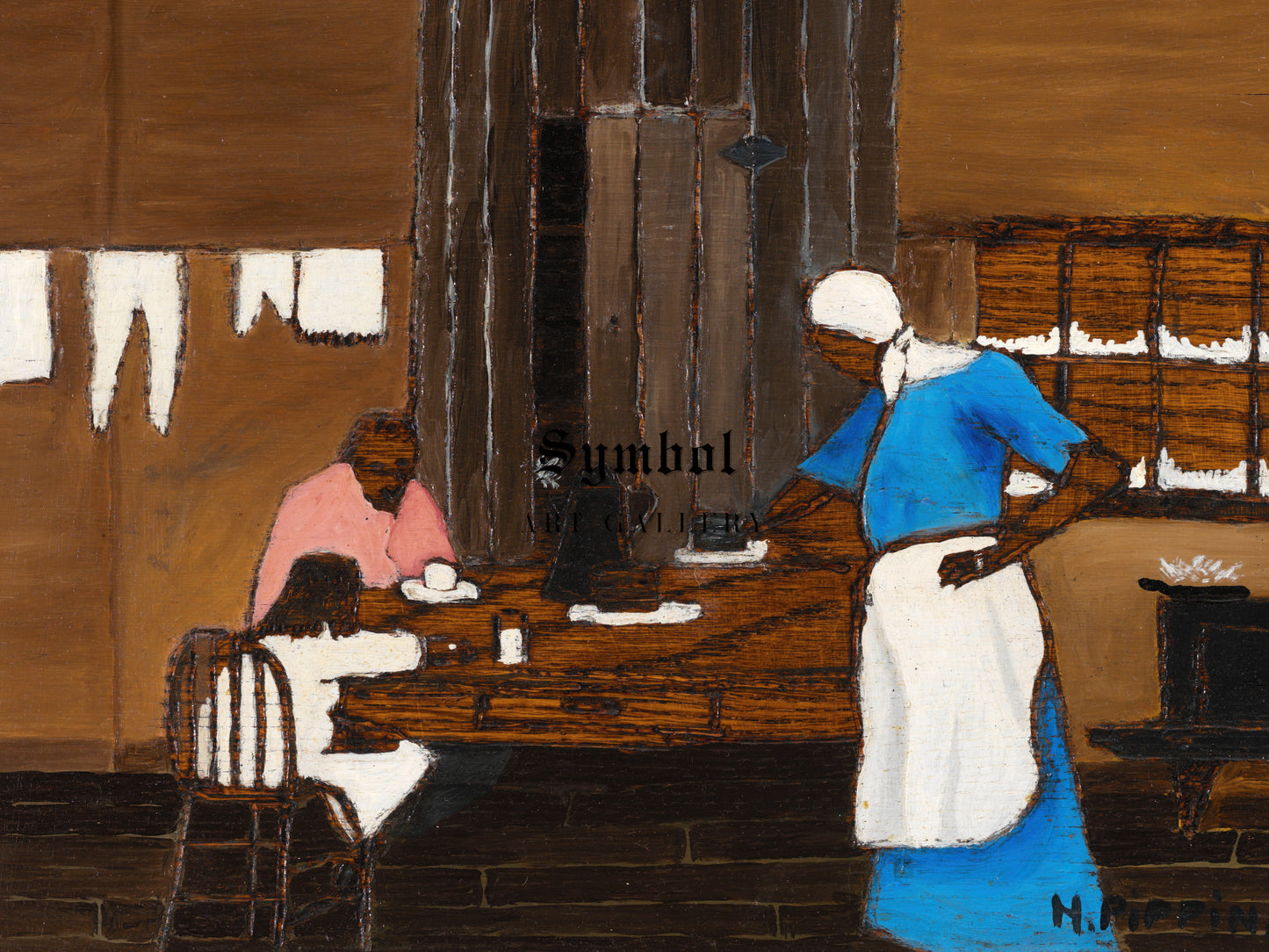 Supper Time by Horace Pippin 1940, Wall Art Print, Fine Art Reproduction, Museum Quality Decor, Poster