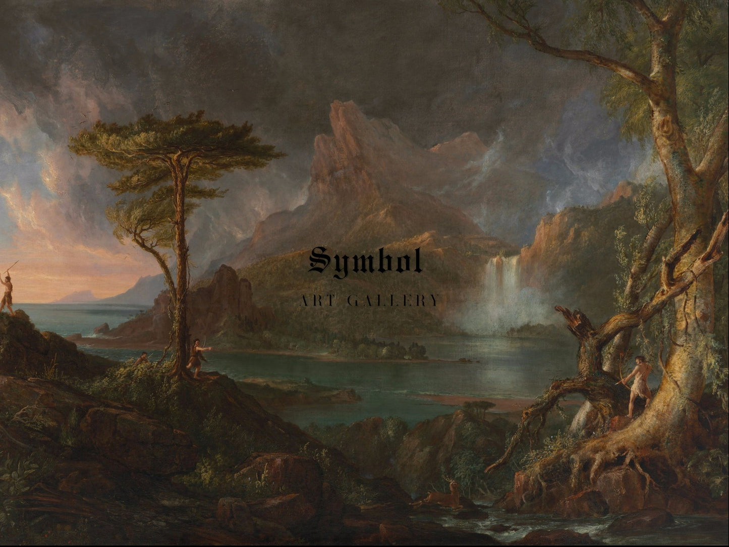 A Wild Scene by Thomas Cole 1831, Wall Art Print, Fine Art Reproduction, Museum Quality Decor, Poster