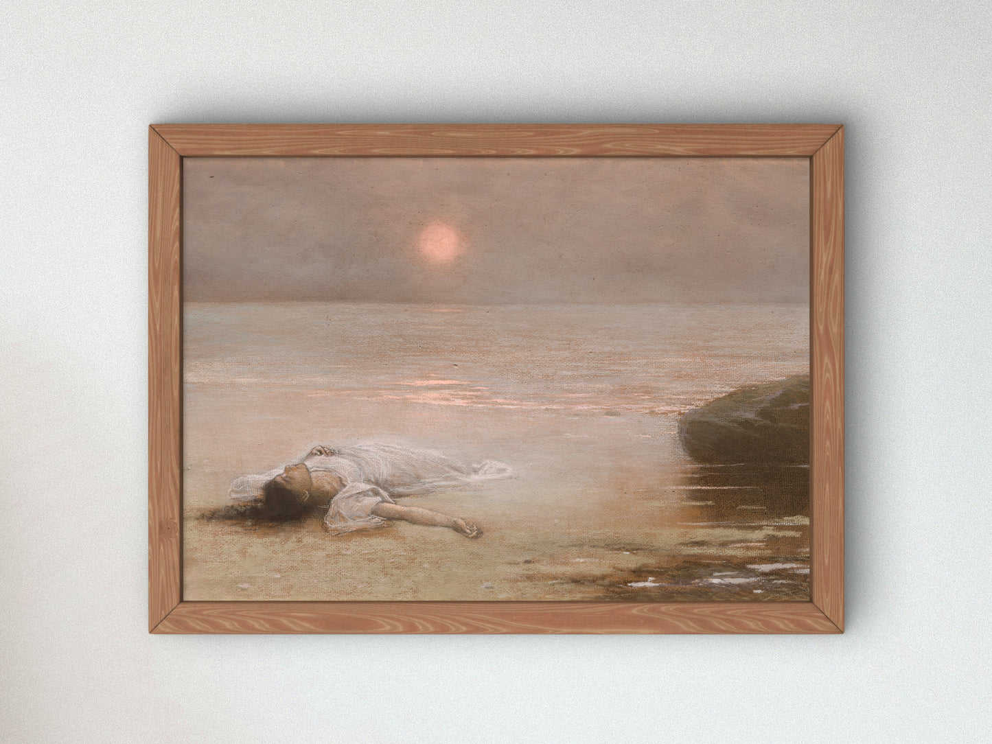 Utonulá by Jakub Schikaneder 1893, Wall Art Print, Fine Art Reproduction, Museum Quality Decor, Poster