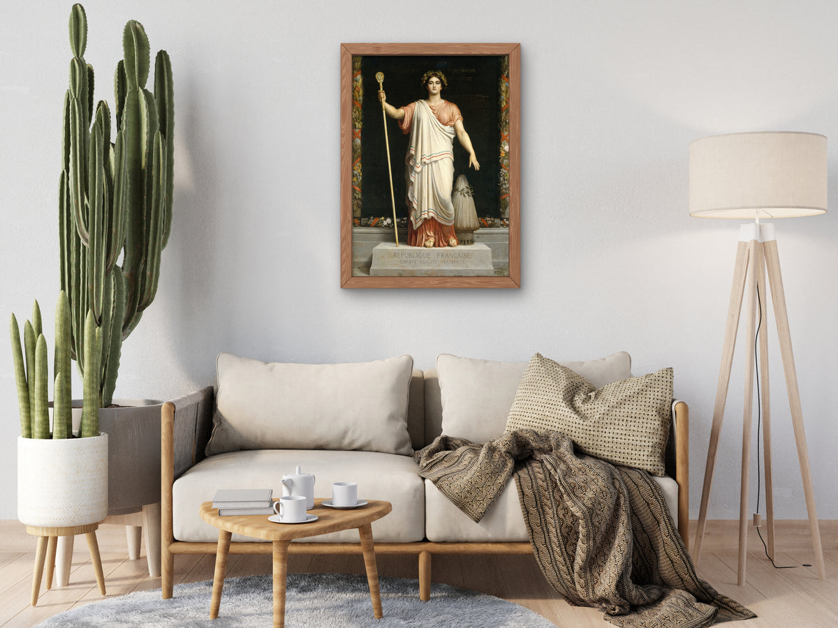 The Republic by Dominique Louis Papety 1848, Wall Art Print, Fine Art Reproduction, Museum Quality Decor, Poster