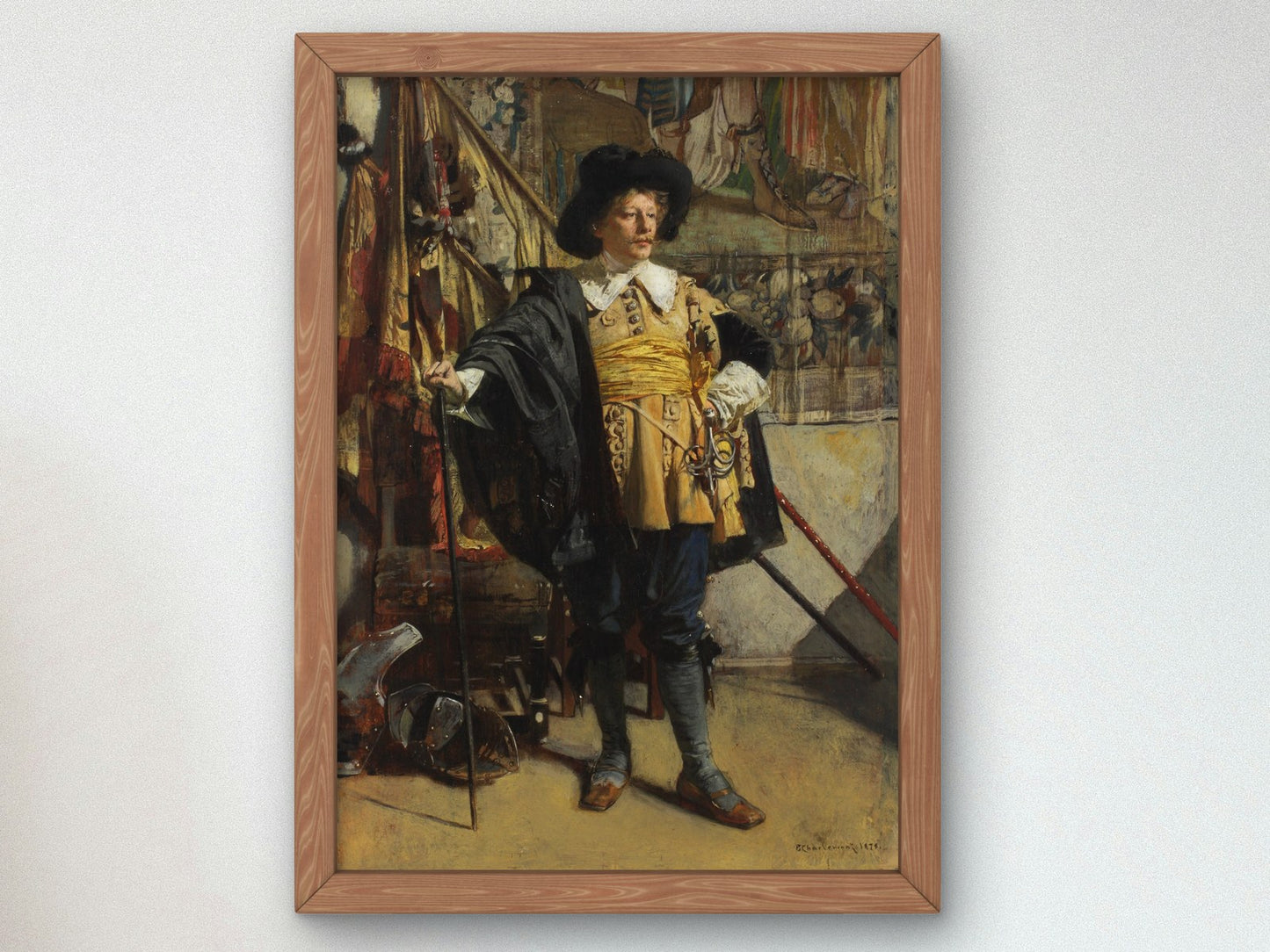 Soldier by Eduard Charlemont 1875, Wall Art Print, Fine Art Reproduction, Museum Quality Decor, Poster