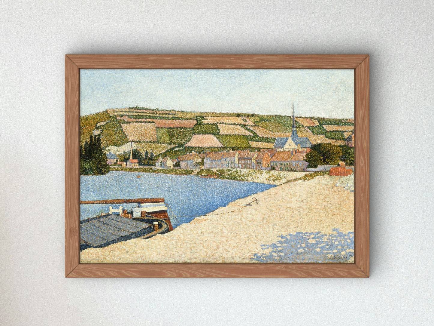 Les Andelys, Côte d'Aval by Paul Signac 1886, Wall Art Print, Fine Art Reproduction, Museum Quality Decor, Poster