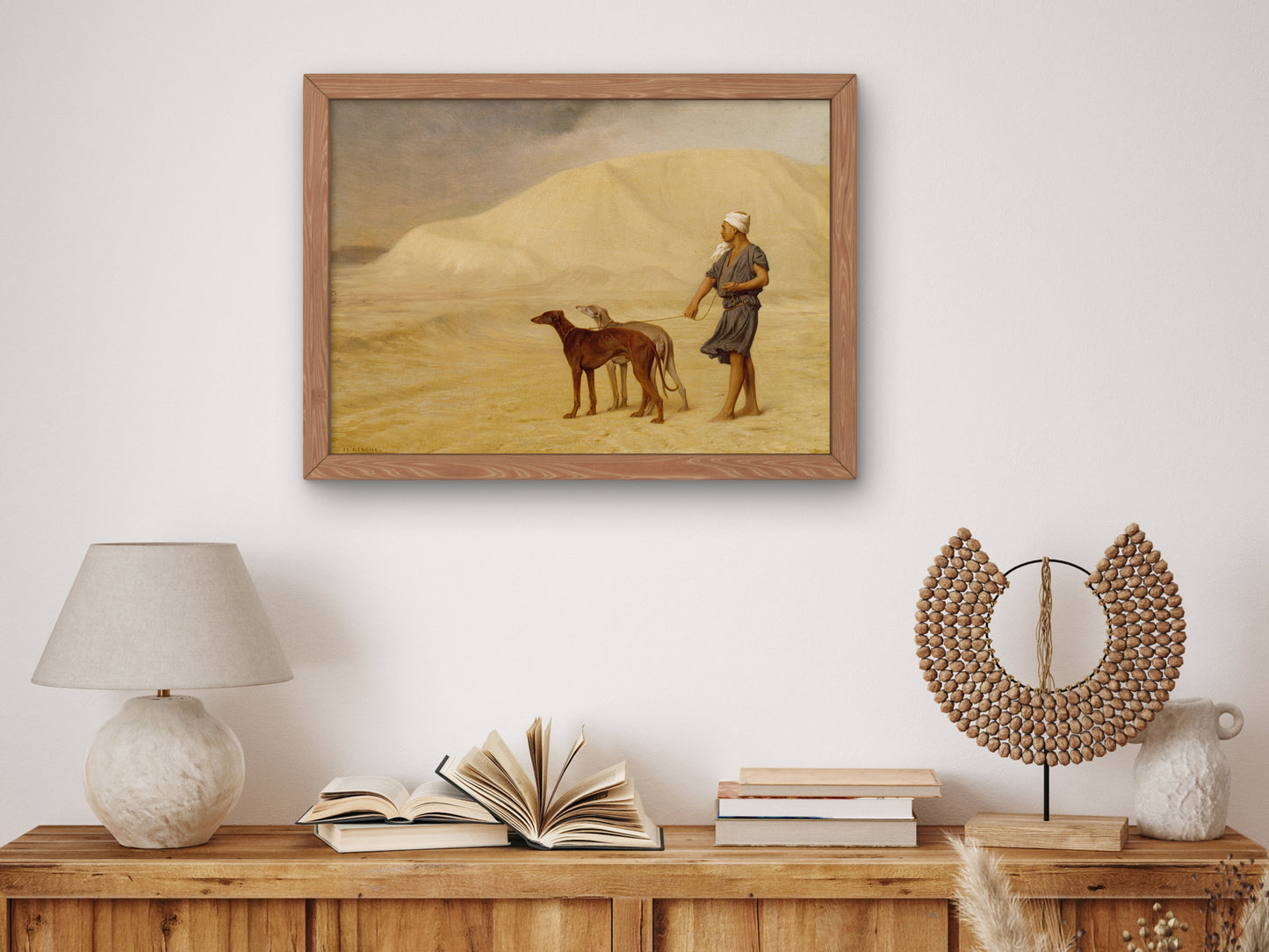 On the Desert by Jean Léon Gérôme 1867, Wall Art Print, Fine Art Reproduction, Museum Quality Decor, Poster