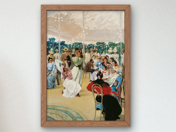 The Cordoba Fair by Julio Romero de Torres 1899, Wall Art Print, Fine Art Reproduction, Museum Quality Decor, Poster