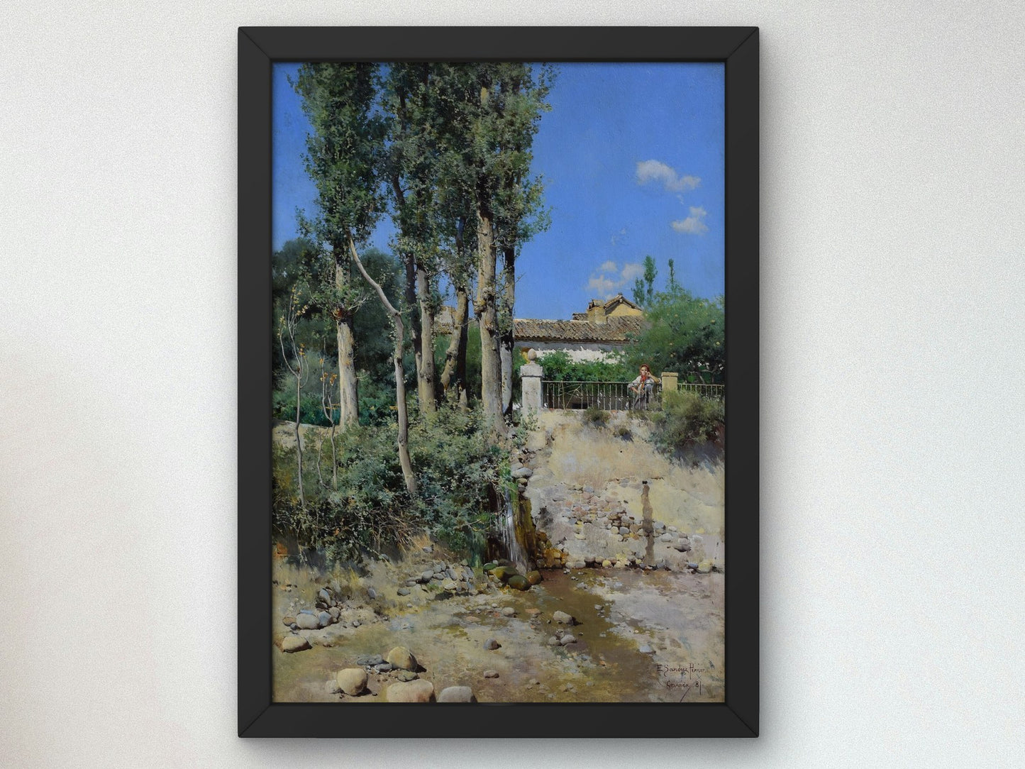 Spanish Landscape by Emilio Sánchez Perrier 1881, Wall Art Print, Fine Art Reproduction, Museum Quality Decor, Poster
