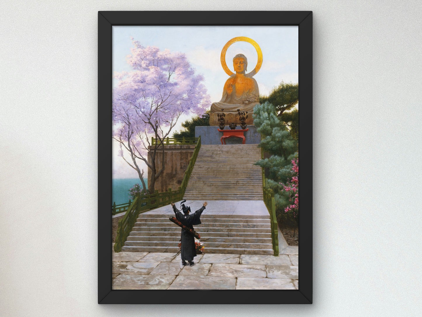 Japanese Imploring a Deity by Jean Léon Gérôme, Wall Art Print, Fine Art Reproduction, Museum Quality Decor, Poster