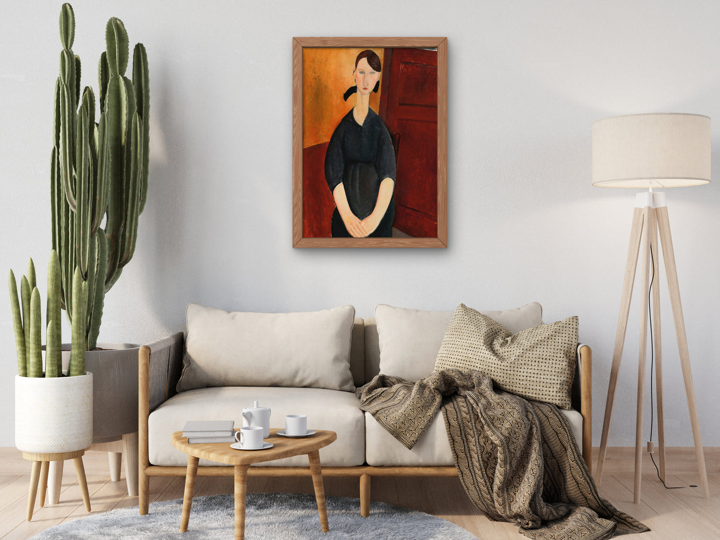 Portrait of Paulette Jourdain by Amedeo Modigliani 1919, Wall Art Print, Fine Art Reproduction, Museum Quality Decor, Poster