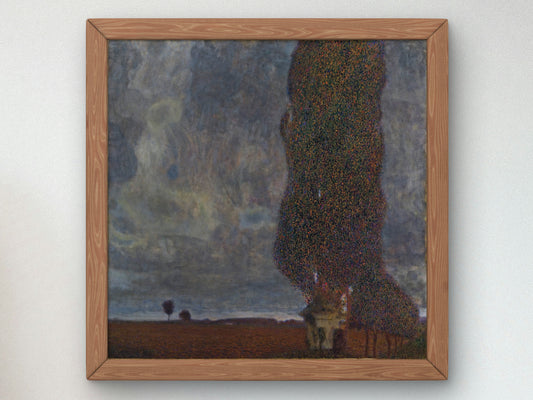 Approaching Thunderstorm, The Large Poplar II by Gustav Klimt 1903, Wall Art Print, Fine Art Reproduction, Museum Quality Decor, Poster