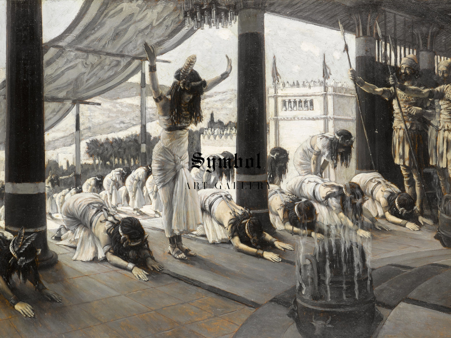 The Queen of Sheba Visits Solomon by James Tissot, Wall Art Print, Fine Art Reproduction, Museum Quality Decor, Poster