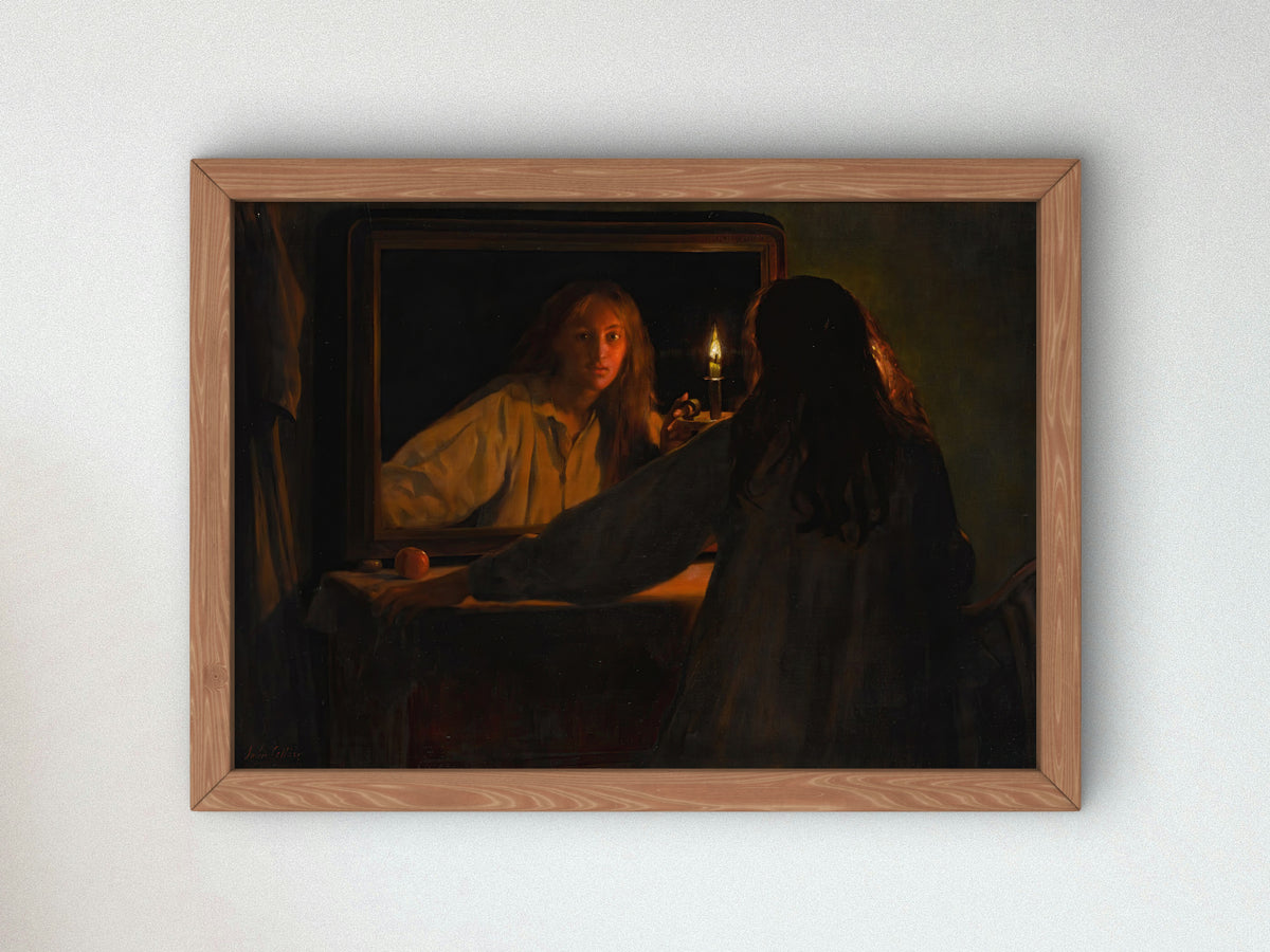All Hallowe'en by John Collier 1895, Wall Art Print, Fine Art Reproduction, Museum Quality Decor, Poster